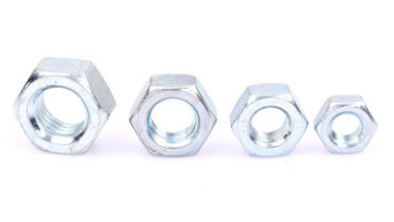 China Multipurpose Carbon Steel Nuts , Hexagon Lock Nut Zinc Plated Surface supplier
