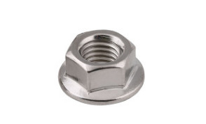 China DIN6923 SS304 Coarse Threaded Hex Head Nut , Stainless Steel Flange Nuts supplier