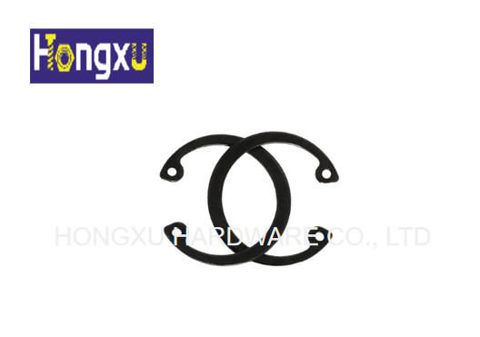 China GB894.1-86 65 Manganese Shaft External Clamp C Type Circlip For Shaft Φ 3 - Φ 240 Black supplier