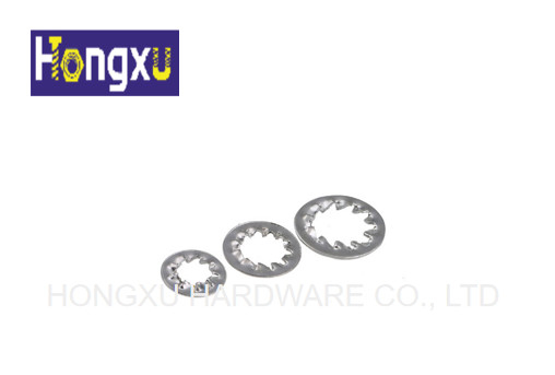 China DIN 6798 (J) - 1988 Serrated Lock Washer Type J With Internal Teeth Spring Steel 65Mn supplier