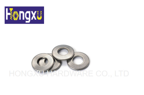 China Din9250 M4 Double Tooth Lock Flat Round Washer Stainless Steel SS304 A2 supplier