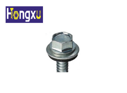China Indented Hex Washer Head Chipboard Wood Screws Self Drilling Screw C -1022 Steel supplier