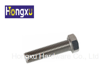 China SS304 Stainless Steel DIN933 Hex Bolts , External hexagon bolt stainless steel full thread external hexagon screw supplier