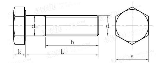 Sturdy Hexagon Head Bolt M5-M52 Size Apply To Construction / Machine Repairs 0