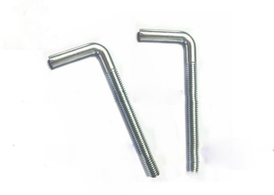 China Convenient L Shaped Anchor Bolts , Hot Dipped Galvanized Anchor Bolts supplier