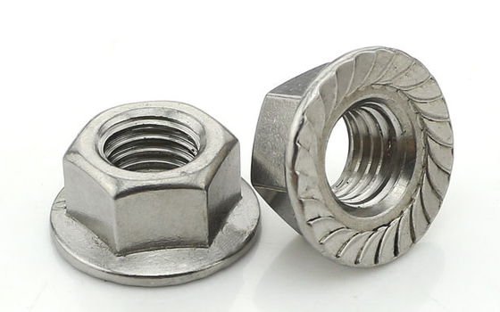 China Coarse Threaded Stainless Steel Hex Nut , Self Locking Nut Plain Surface supplier