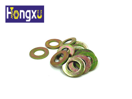 China Color Plated Round Flat Washers Plain Carbon Steel Head For Iron Stamping Out supplier
