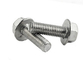 DIN6921 Hexagon Flange Head Bolt Carbon Steel Material With Zinc Plated Surface supplier