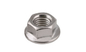 DIN6923 SS304 Coarse Threaded Hex Head Nut , Stainless Steel Flange Nuts supplier